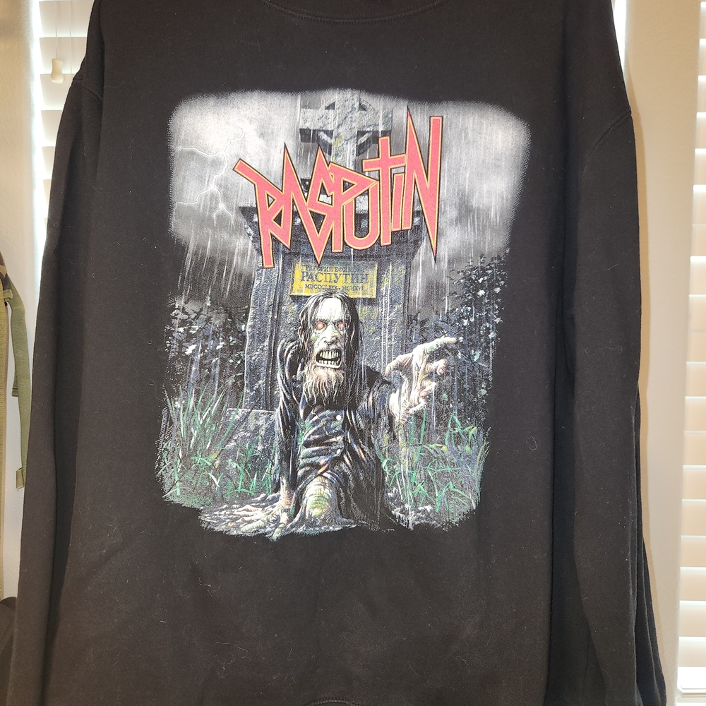 Rasputin Black Graphic Sweatshirt